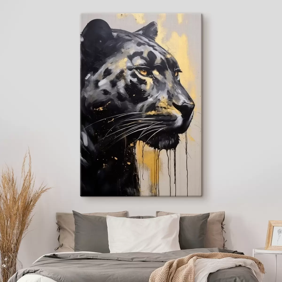 Obraz Černý panter se žlutýma očima Č. s44493