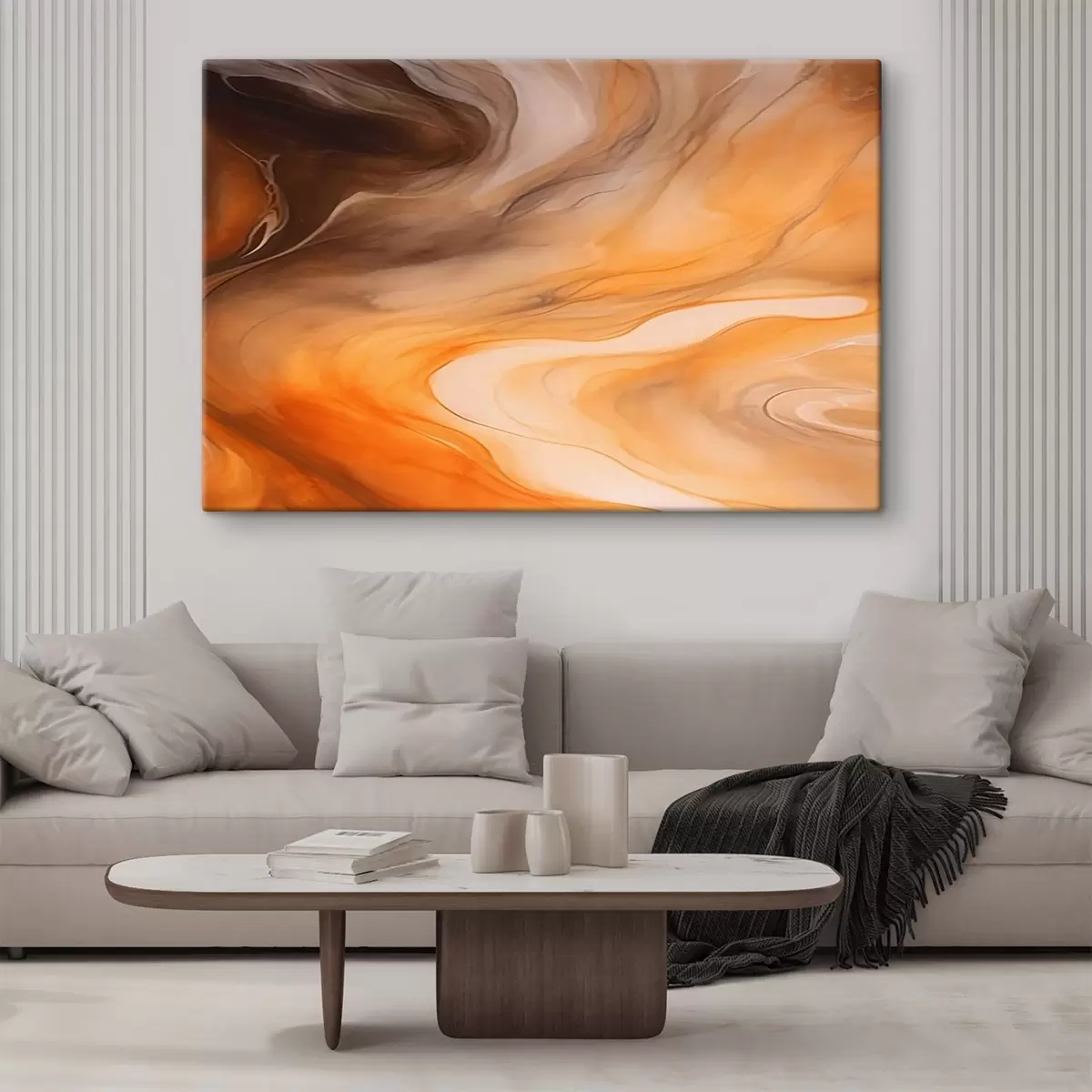 Obraz Teplé abstraktní vlny Č. s44496