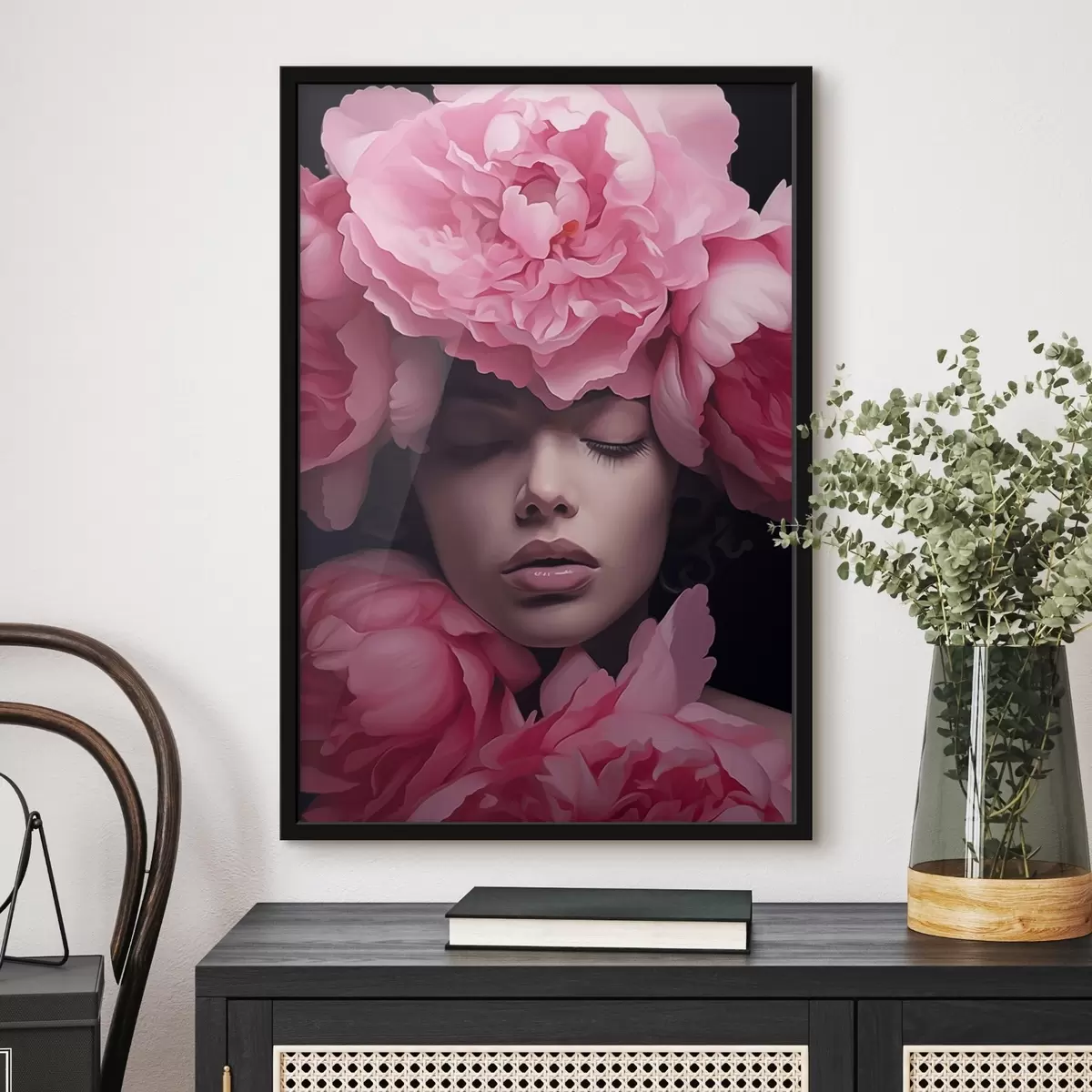 Poster Tvář v okvětních lístcích f44490