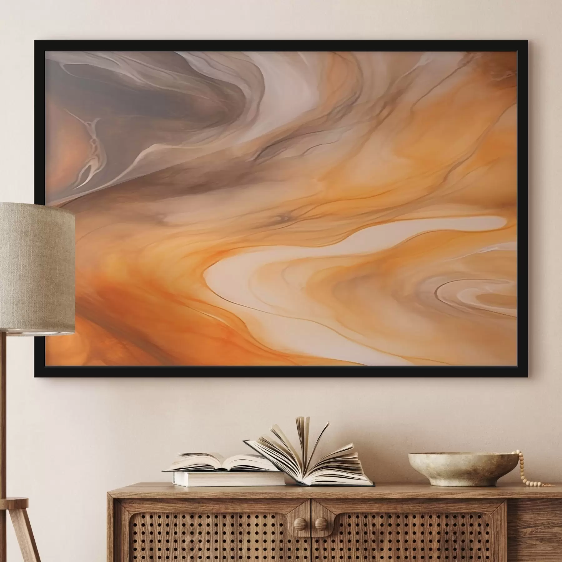 Fototapet Teplé abstraktní vlny f44496