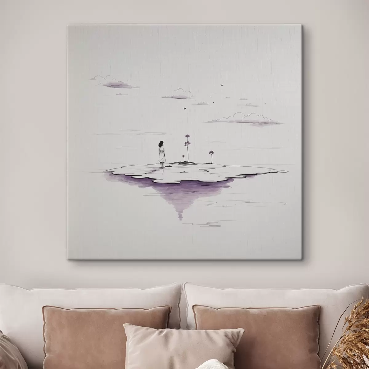 Obraz Jednoduchá černobílá malba Č. s44433