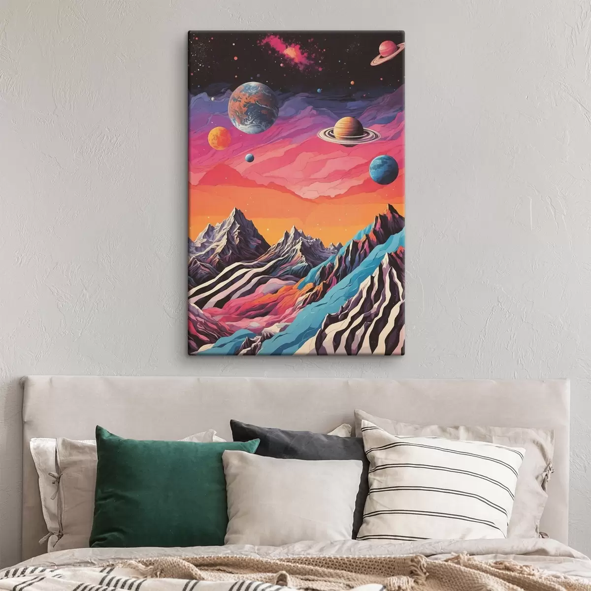 Obraz Přehlídka planet a hor Č. s44443