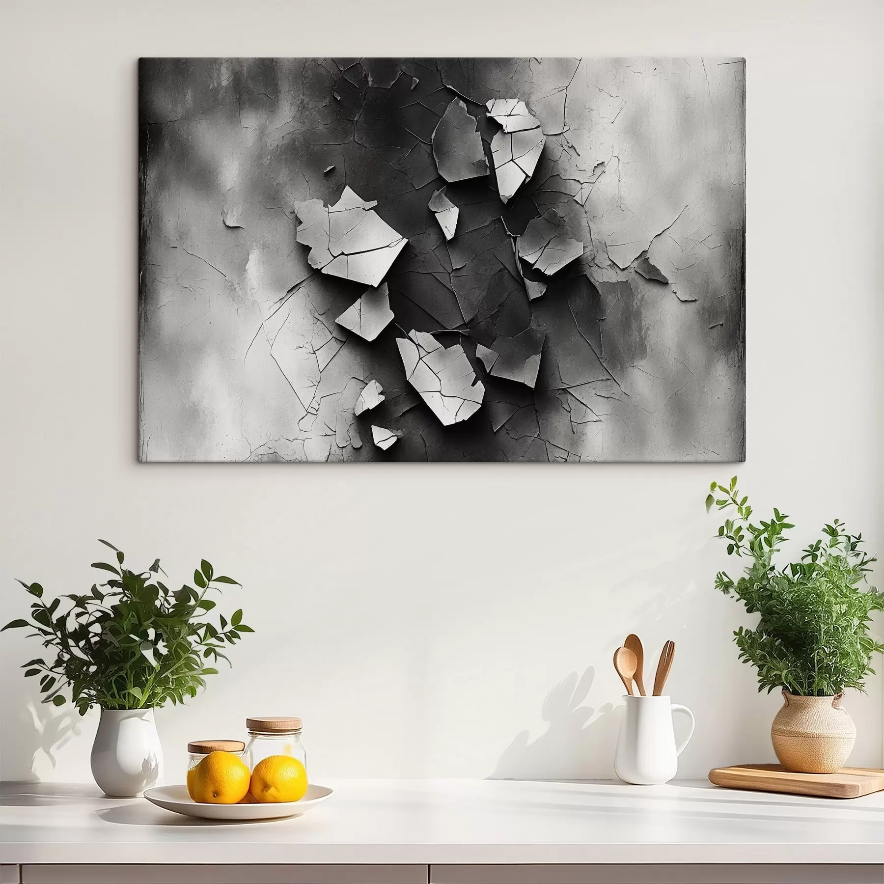 Fototapet Černobílá stará zeď s44450