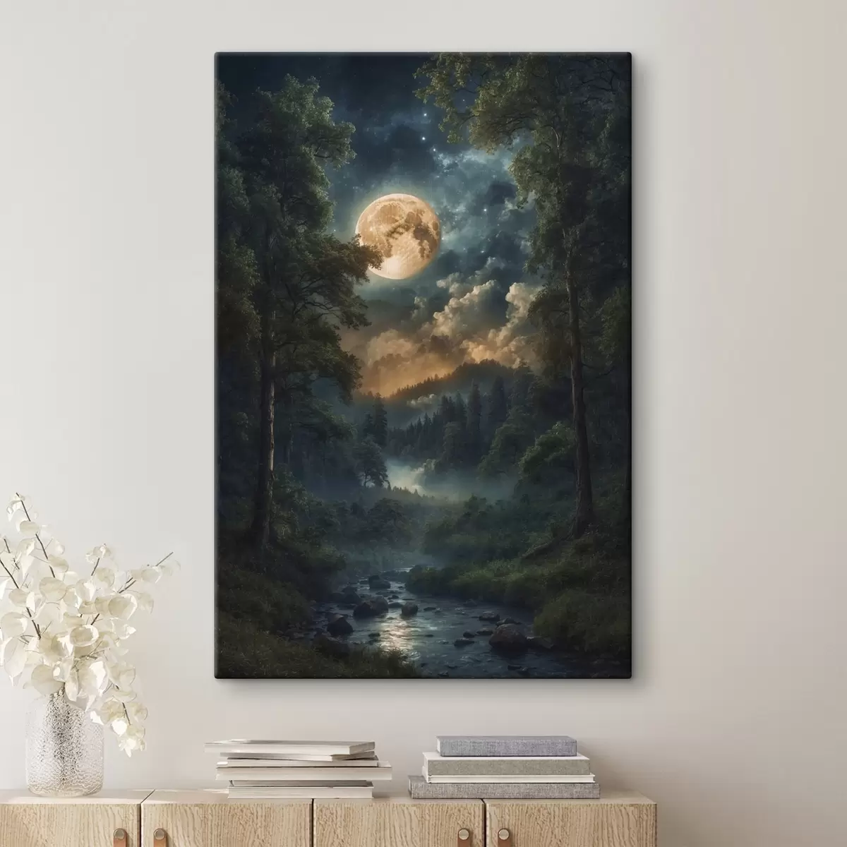 Obraz Úplněk v lese Č. s44454