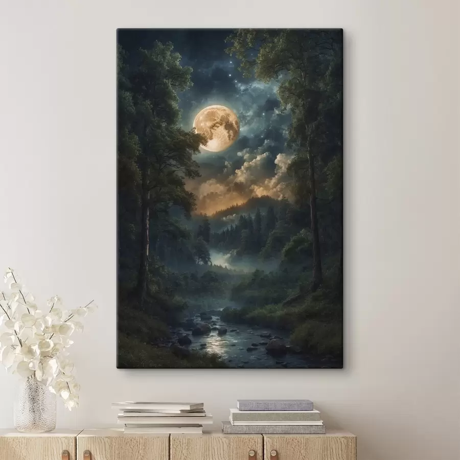 Obraz Úplněk v lese Č. s44454