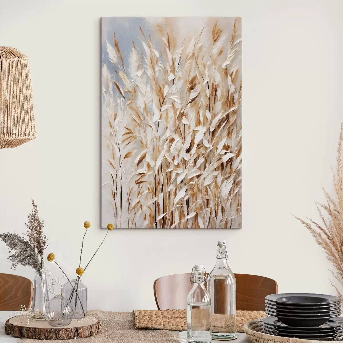Obraz Abstraktní pšenice ve stylu akrylové malby Č. s44467