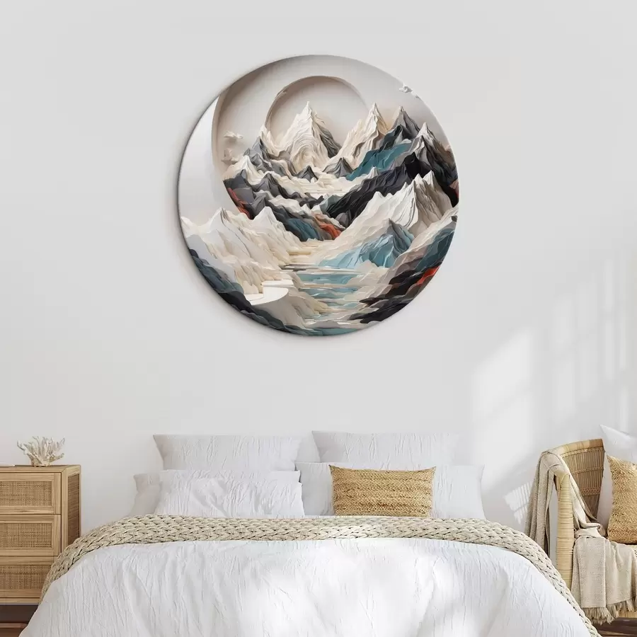 Obraz Abstraktní malba hornaté oblasti Č. r44427