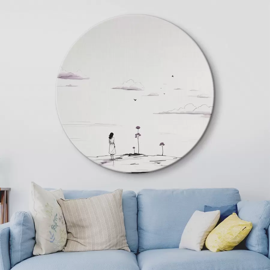 Obraz Jednoduchá černobílá malba Č. r44433