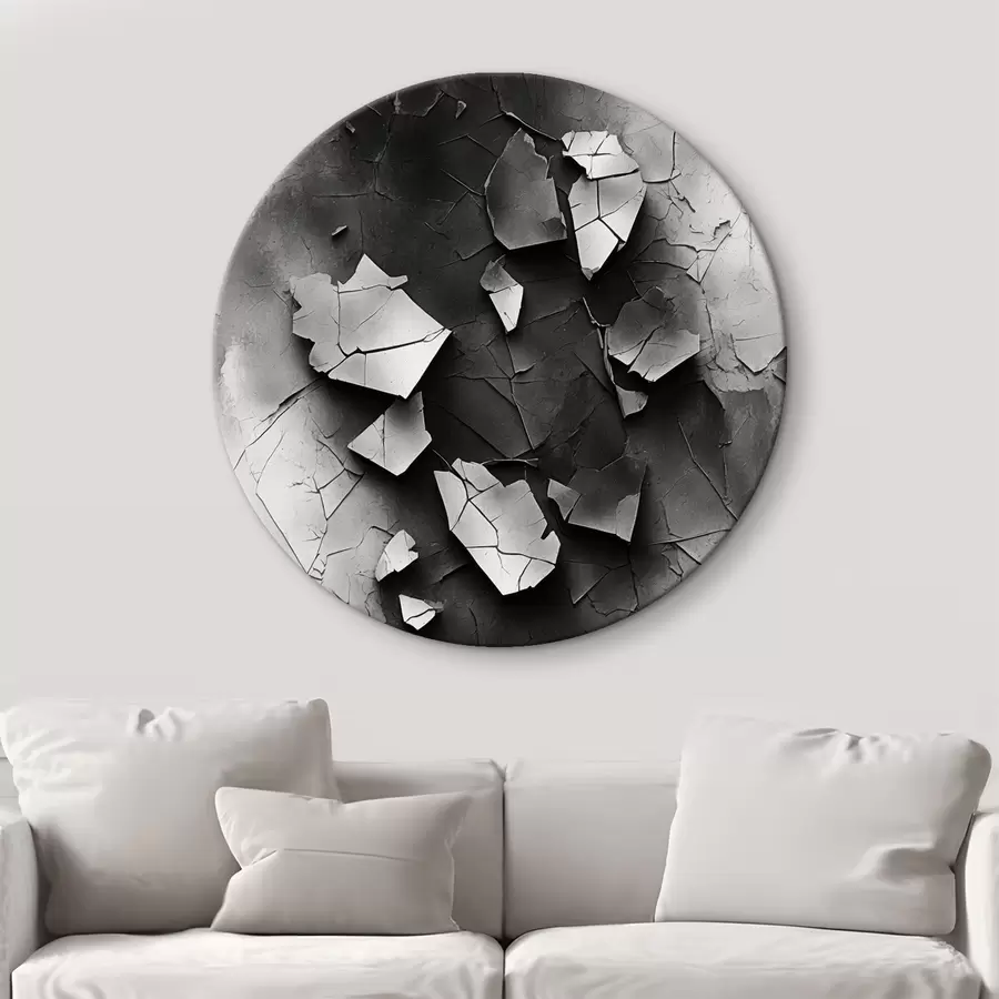 Obraz Černobílá stará zeď Č. r44450