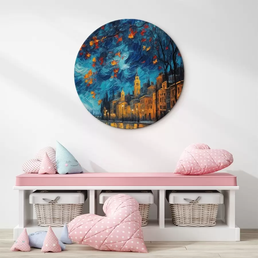 Obraz Noční Londýn ve stylu akrylové malby Č. r44453