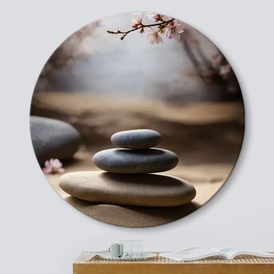 Obraz Kameny na písku na rozmazaném pozadí Č. r44475