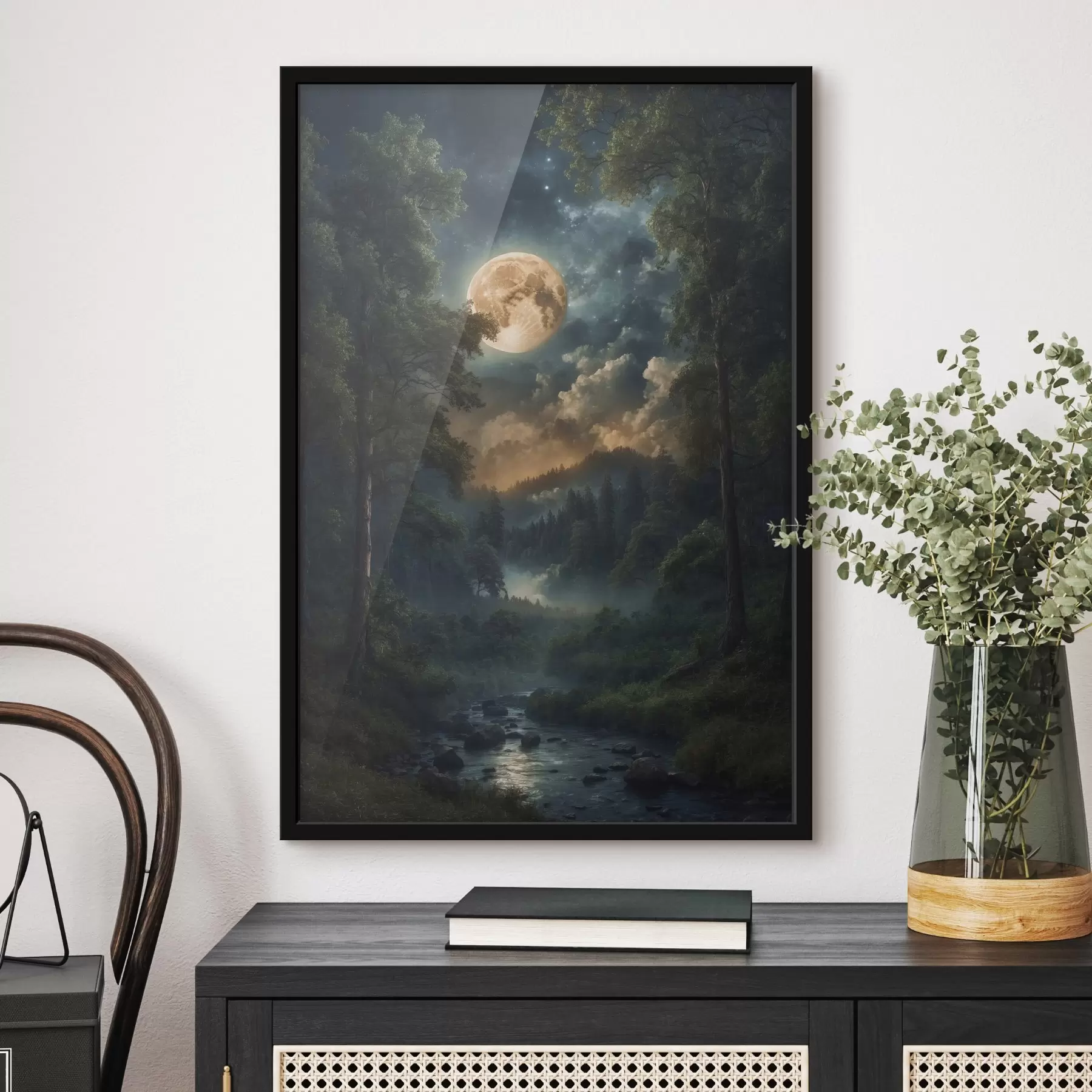 Obraz Úplněk v lese Č. f44454