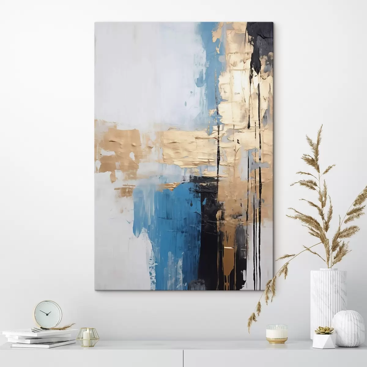 Obraz Abstrakce napodobující malbu Č. s44516