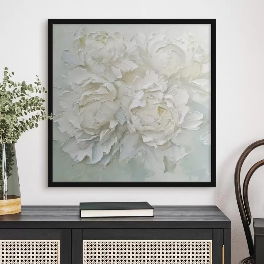 Fototapet Malba imitující pivoňky f44522