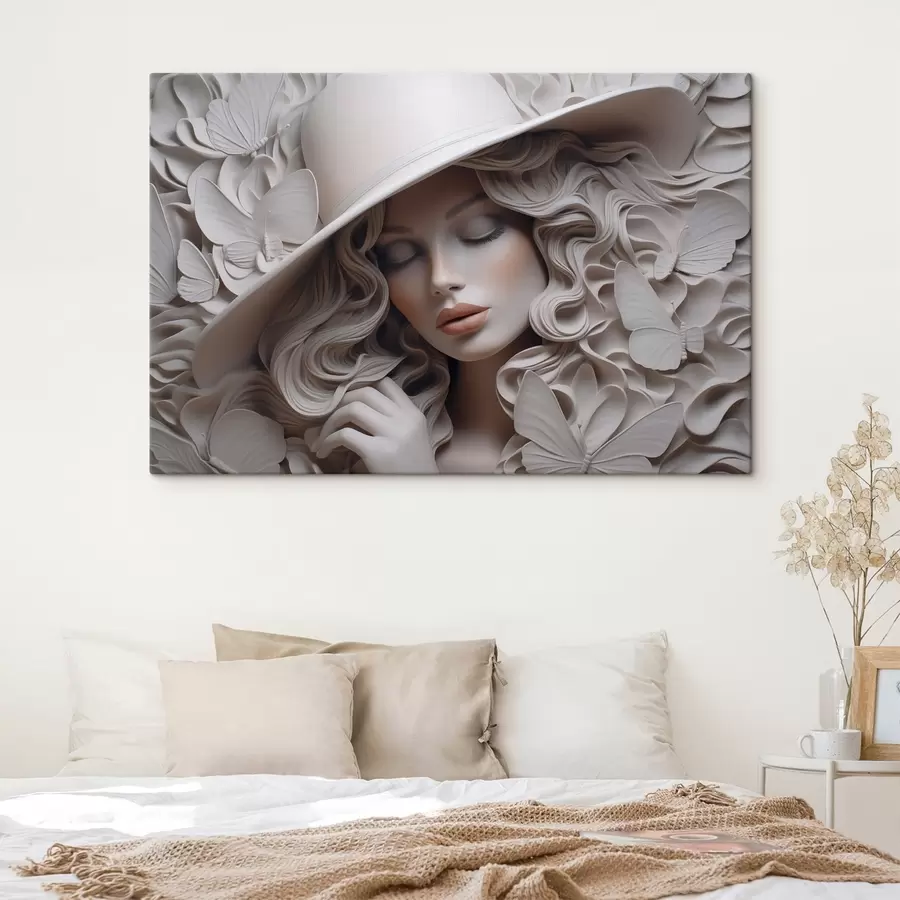 Obraz Dívka v klobouku Č. s44524