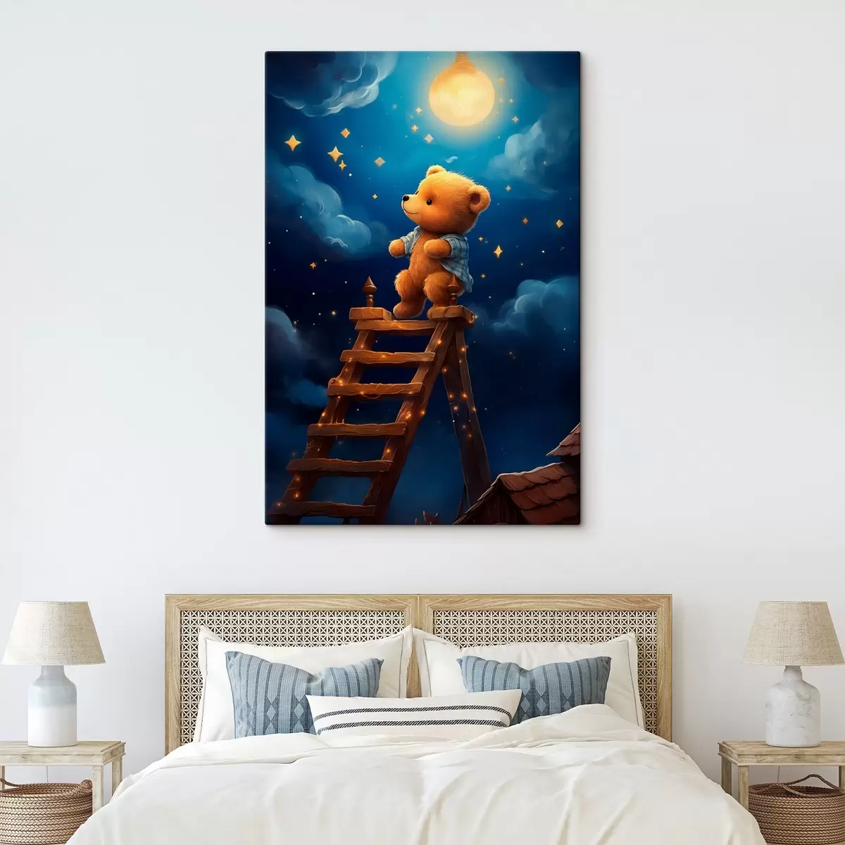 Obraz Medvídek a měsíc Č. s44534