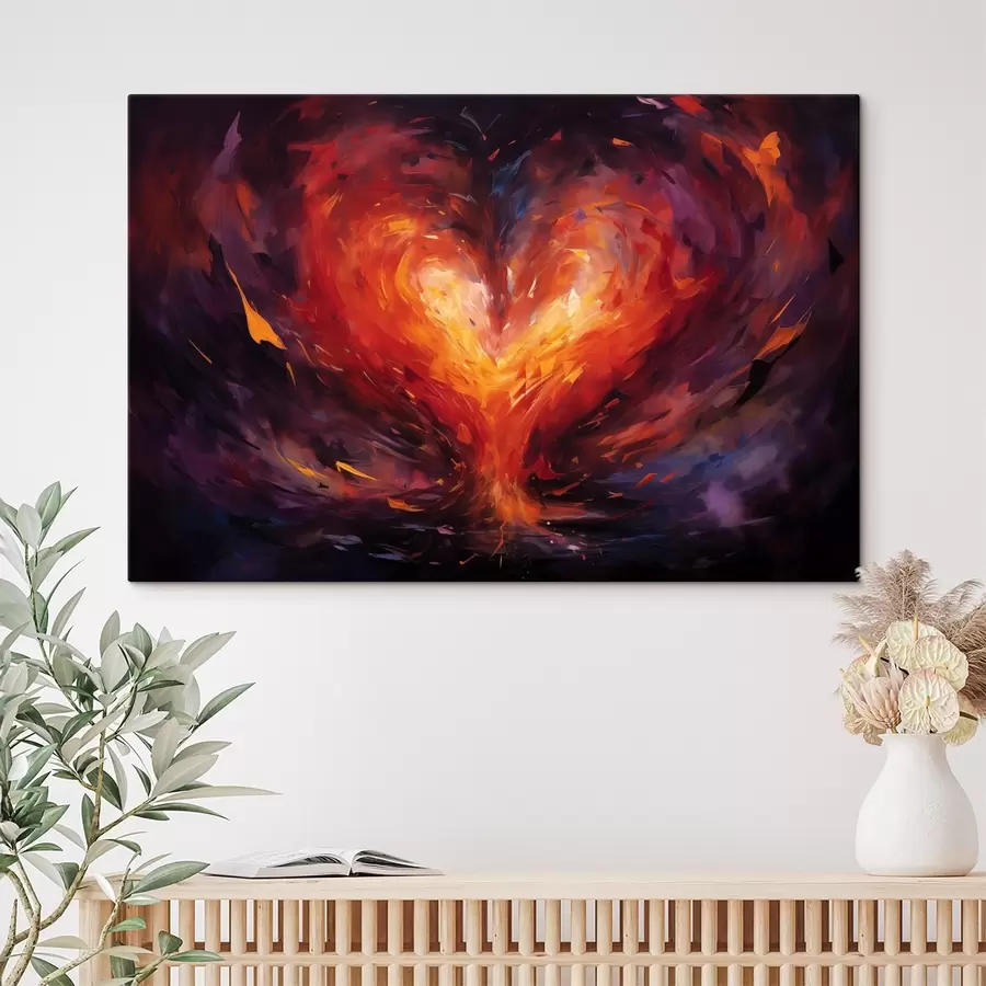 Obraz Ohnivé srdce Č. s44537