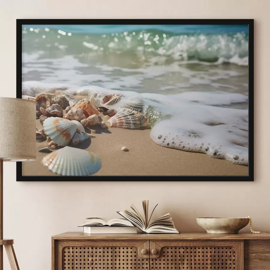 Fototapet Skořepiny a pěna f44527