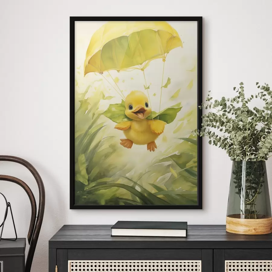 Fototapet Kachňátko s padákem f44529