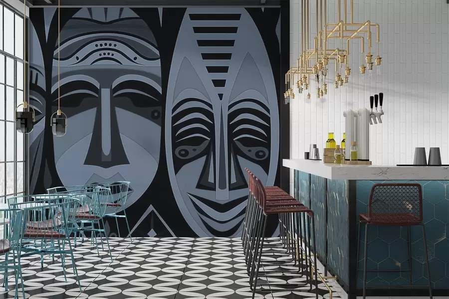 Fototapet Africké masky w04043v1