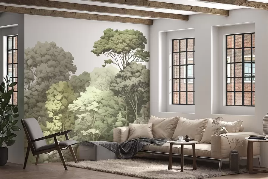 Fototapet Koruny lesů w04044