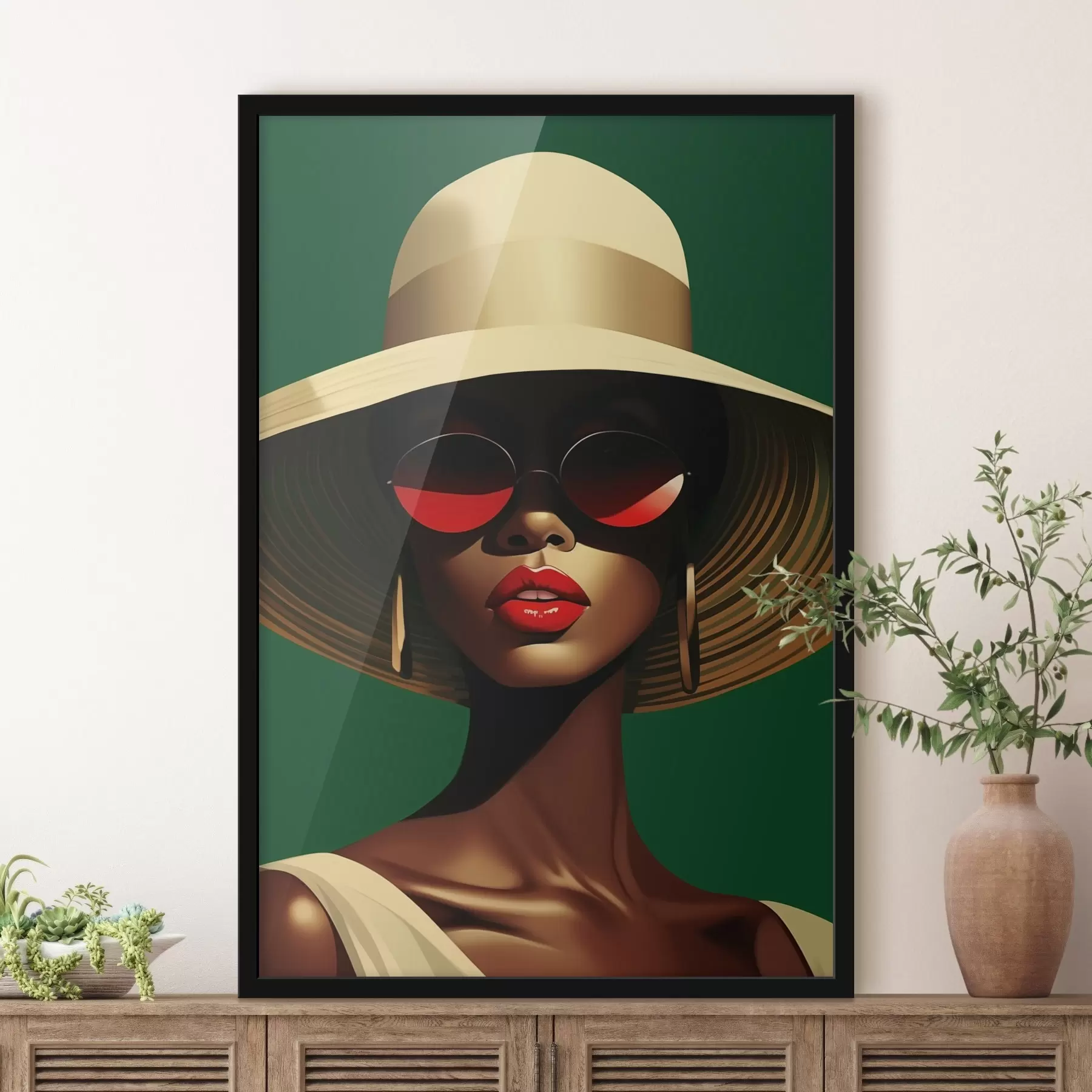 Obraz Dívka v klobouku Č. f44559