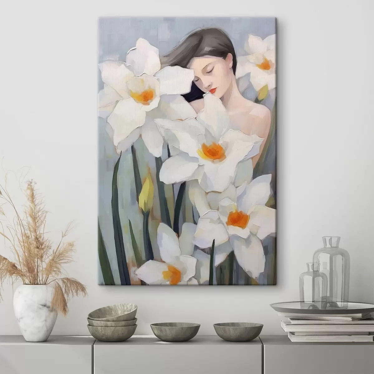 Obraz Dívka s narcisy Č. s44594