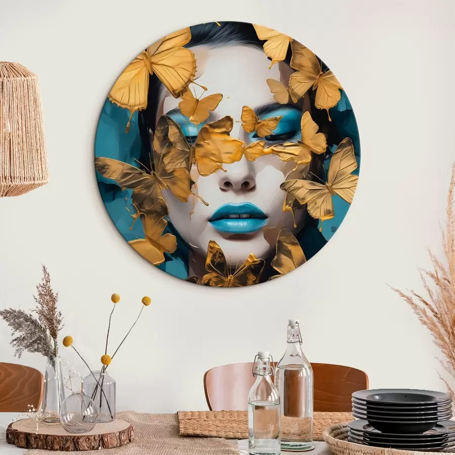 Obraz Portrét dívky s motýly Č. r44583