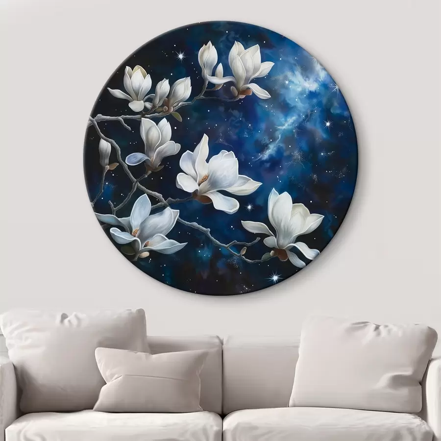 Obraz Květy magnólie na pozadí oblohy Č. r44585