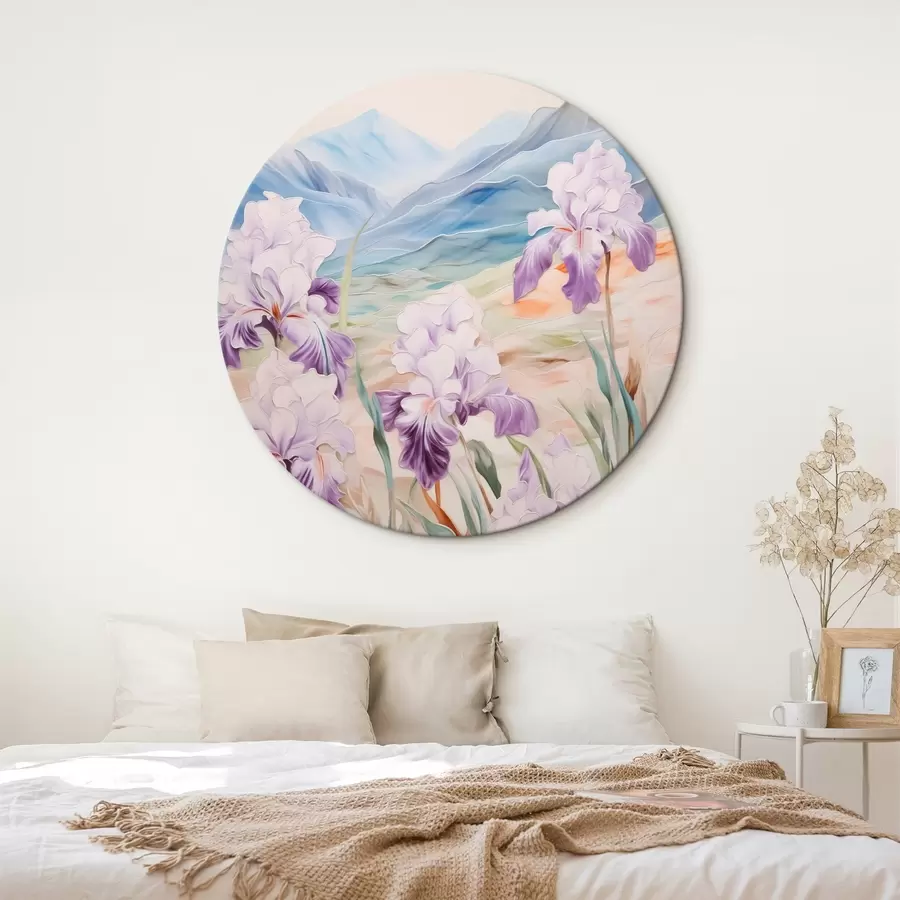 Obraz Kosatce na pozadí hor Č. r44599