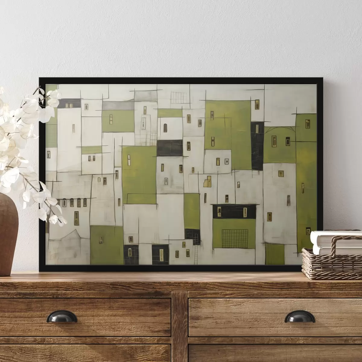 Poster Abstraktní domy f44582