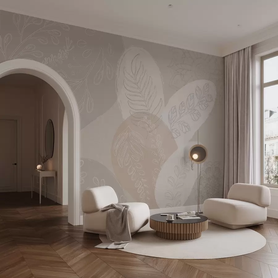 Fototapet Botanický vektorový design ve stylu boho w04057