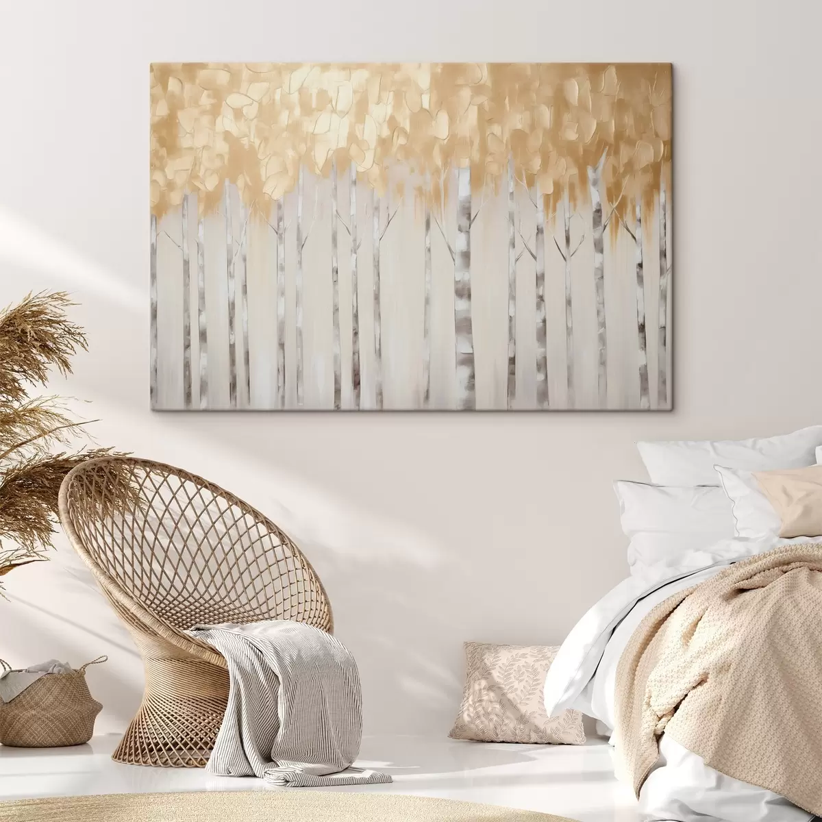 Obraz Malba imitující břízy Č. s44637