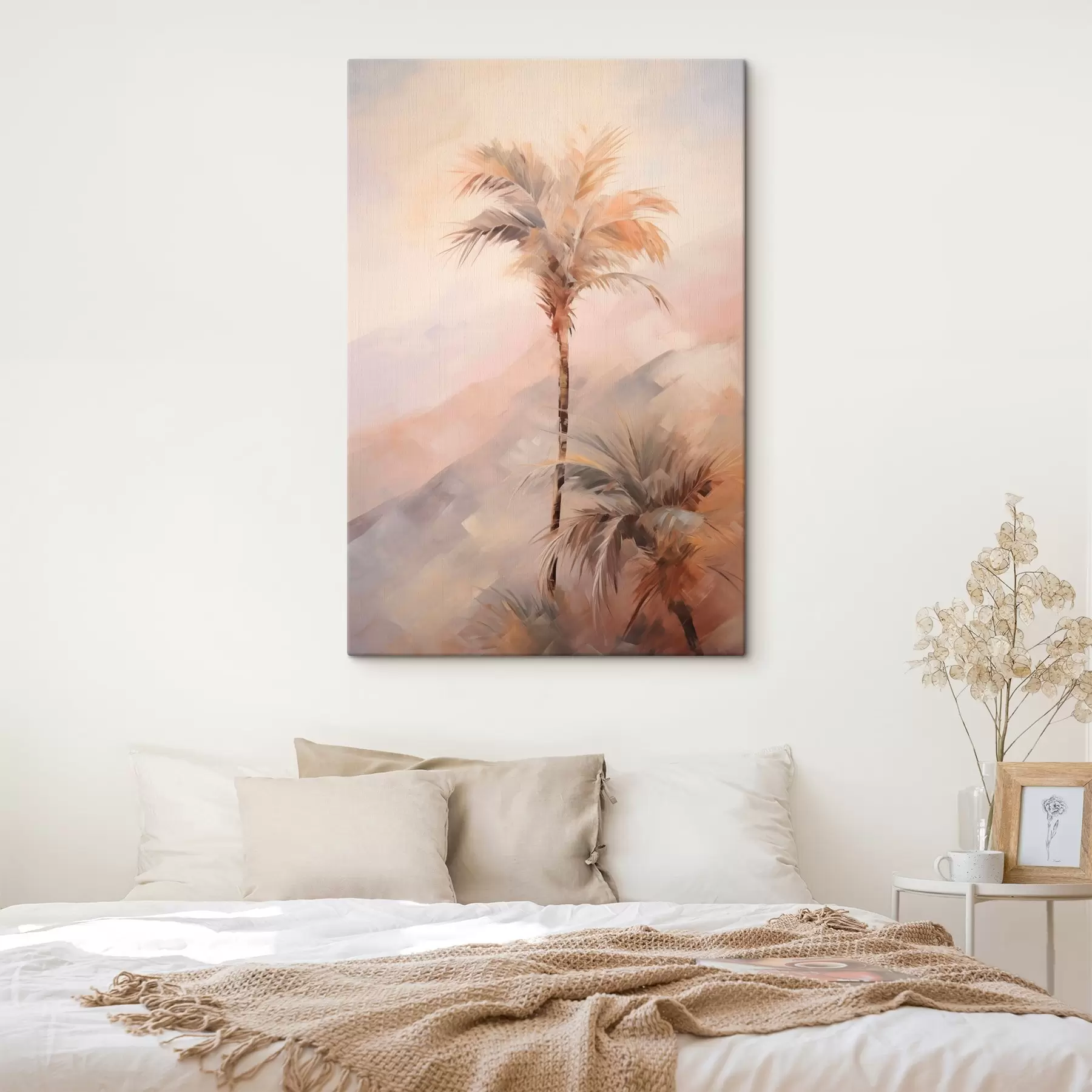 Fototapet Malba imitující palmy s44650