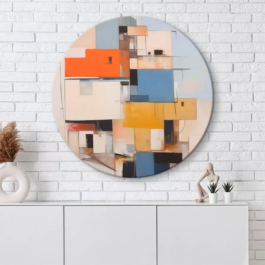 Obraz Abstraktní malba imitující dům Č. r44645