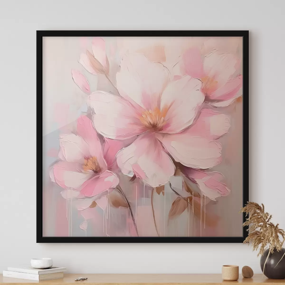 Poster Malba imitující kvetoucí květiny f44640