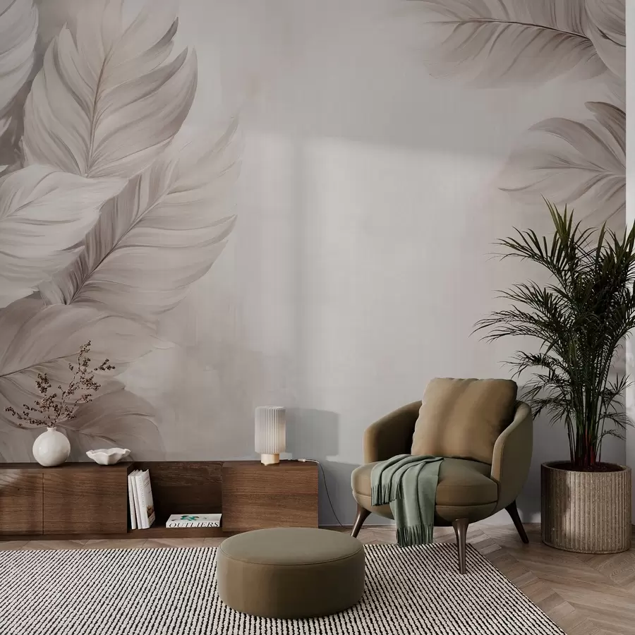 Fototapet Pastelové listy w09175