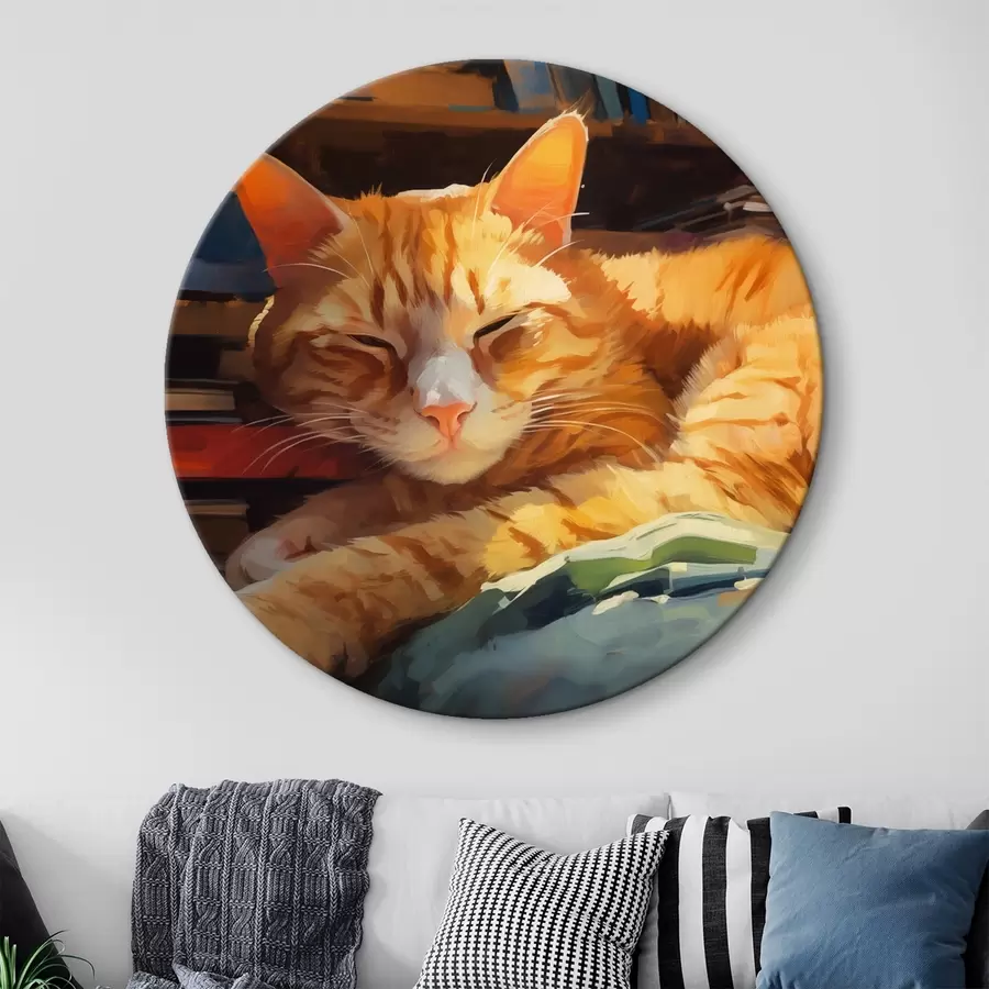 Obraz Kočka a knihy Č. r44656