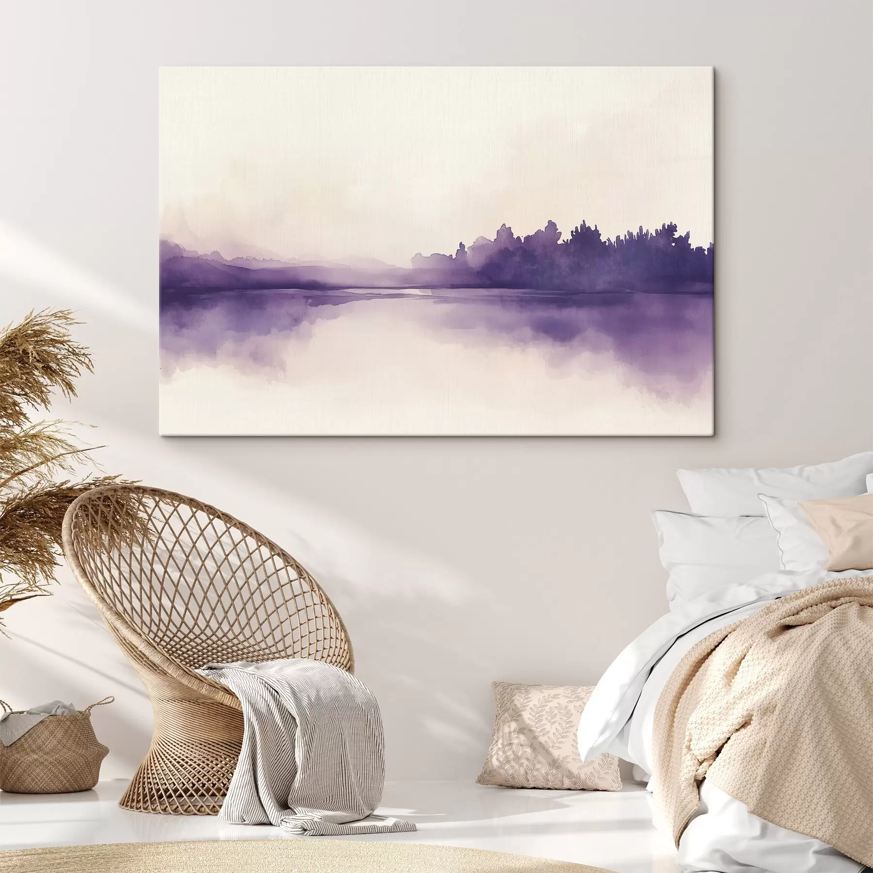 Fototapet Akvarelová barva abstrakce s fialovou barvou s44504