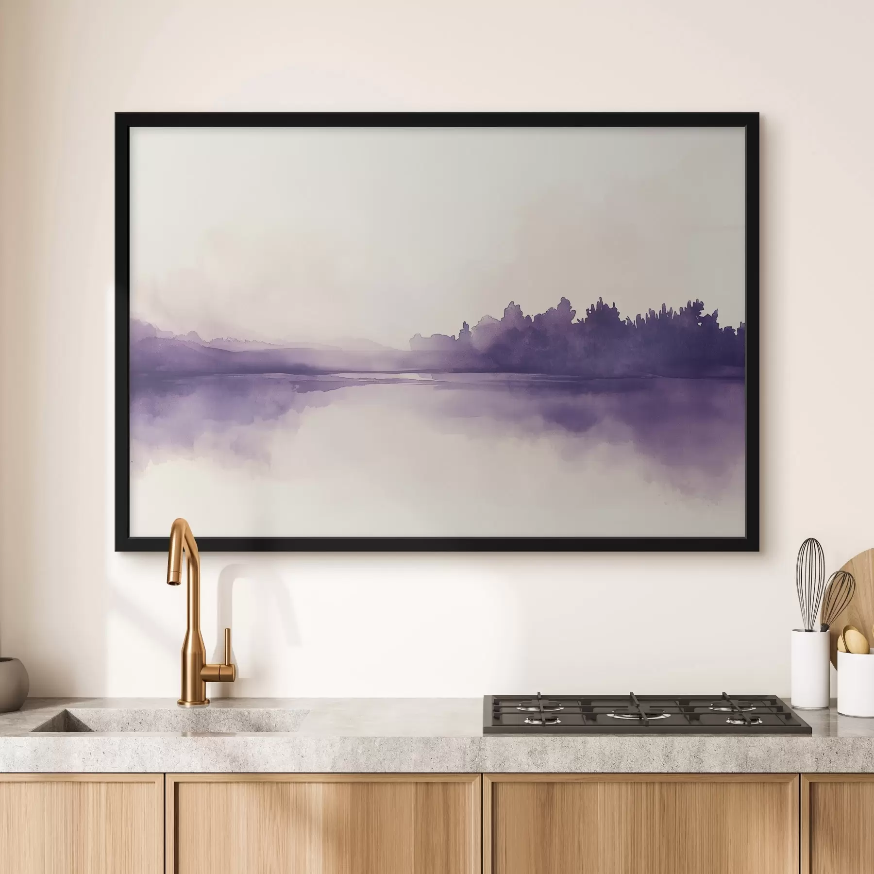 Fototapet Akvarelová barva abstrakce s fialovou barvou f44504