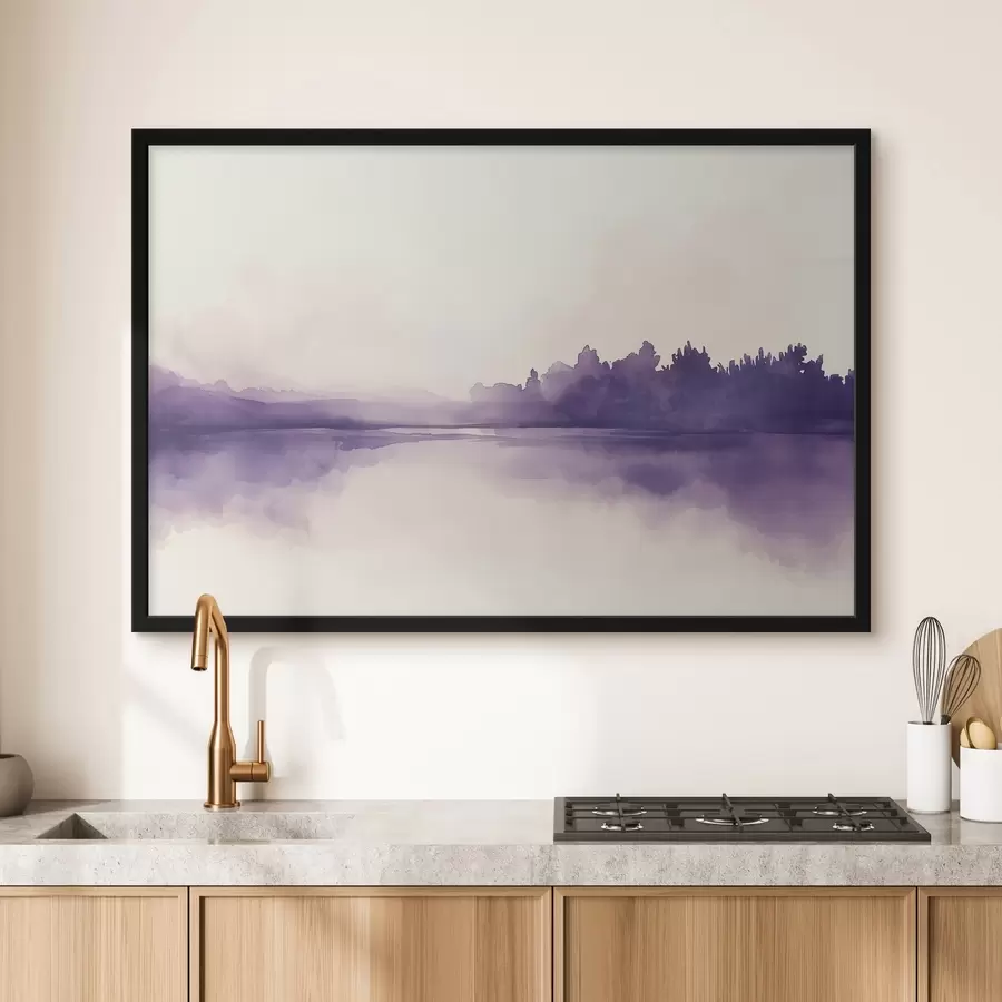 Fototapet Akvarelová barva abstrakce s fialovou barvou f44504