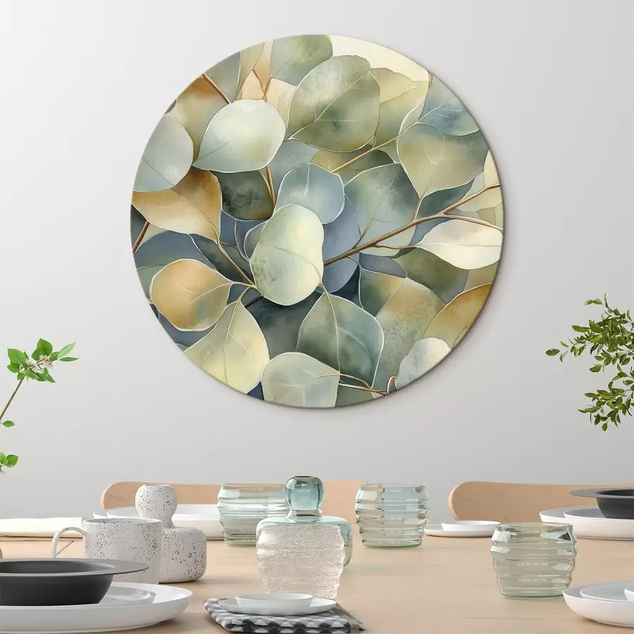 Obraz Eukalyptové listy, akvarel, příroda Č. r44502