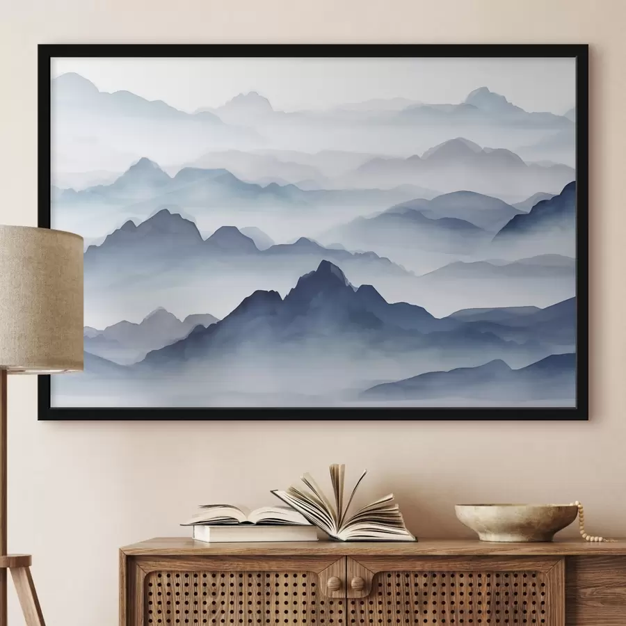 Fototapet Hory v modré barvě f44685