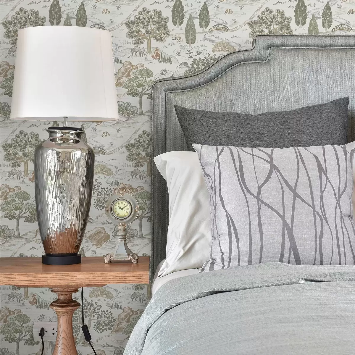 Tapety Pohádková mapa přírody se zvířaty a stromy a00177