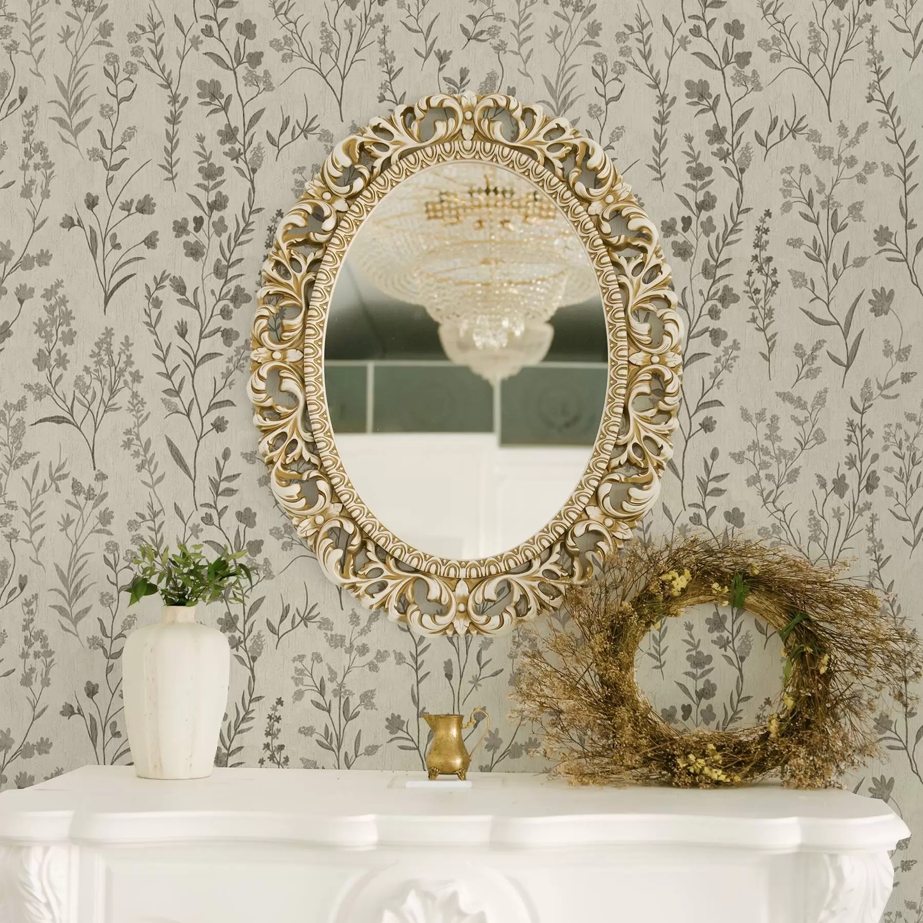 Fototapet Jednobarevné luční trávy ve vintage stylu a00192