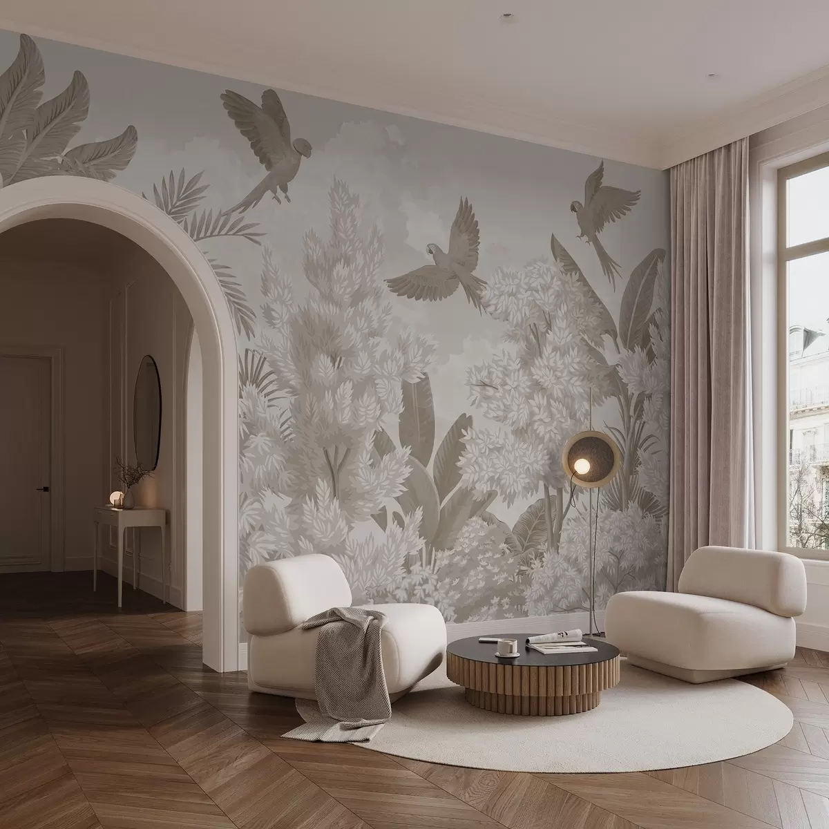 Fototapet Papoušci v džungli w04105v1