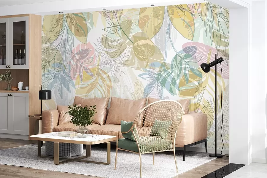 Fototapet palmové listy w04107v2