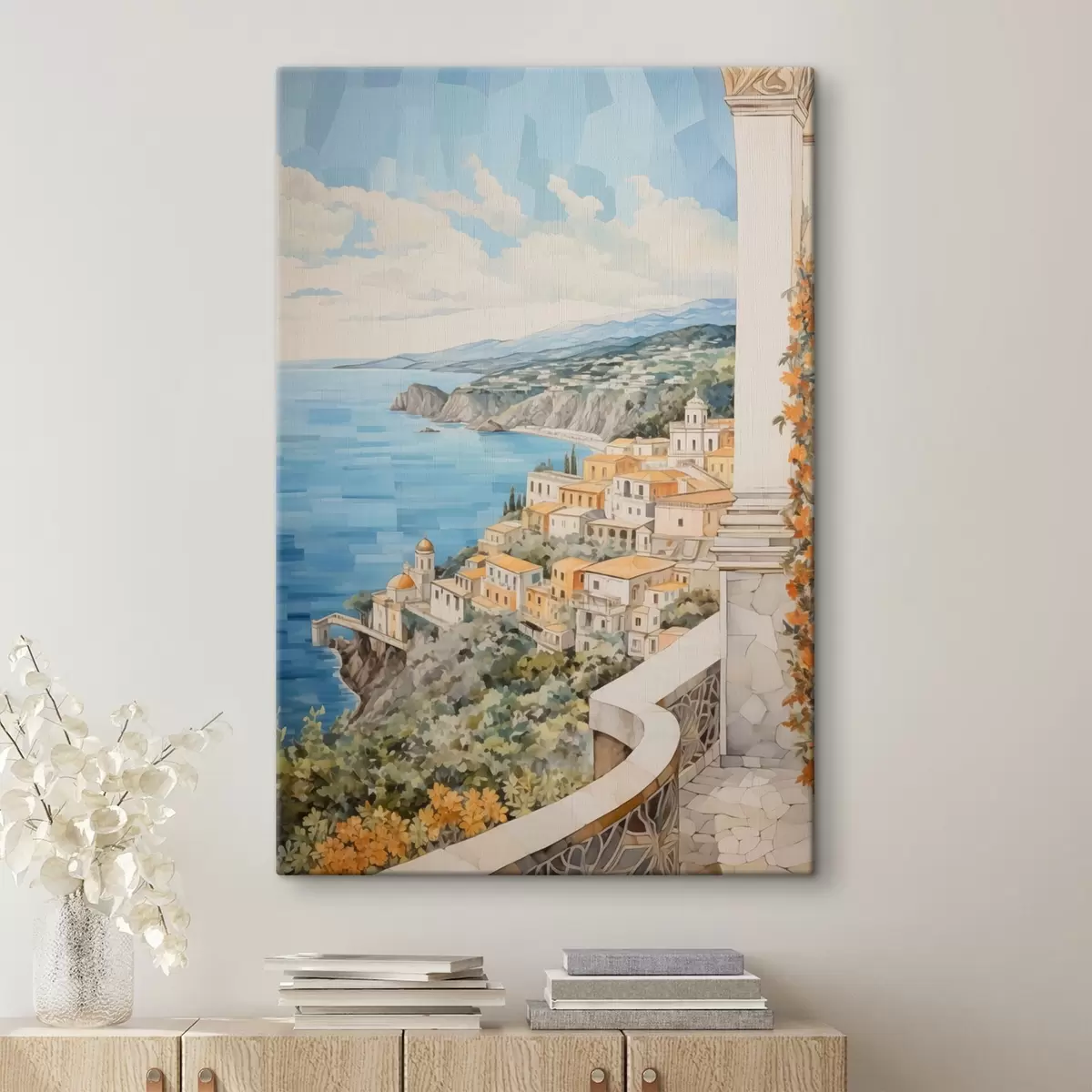 Obraz Město u moře Č. s44694