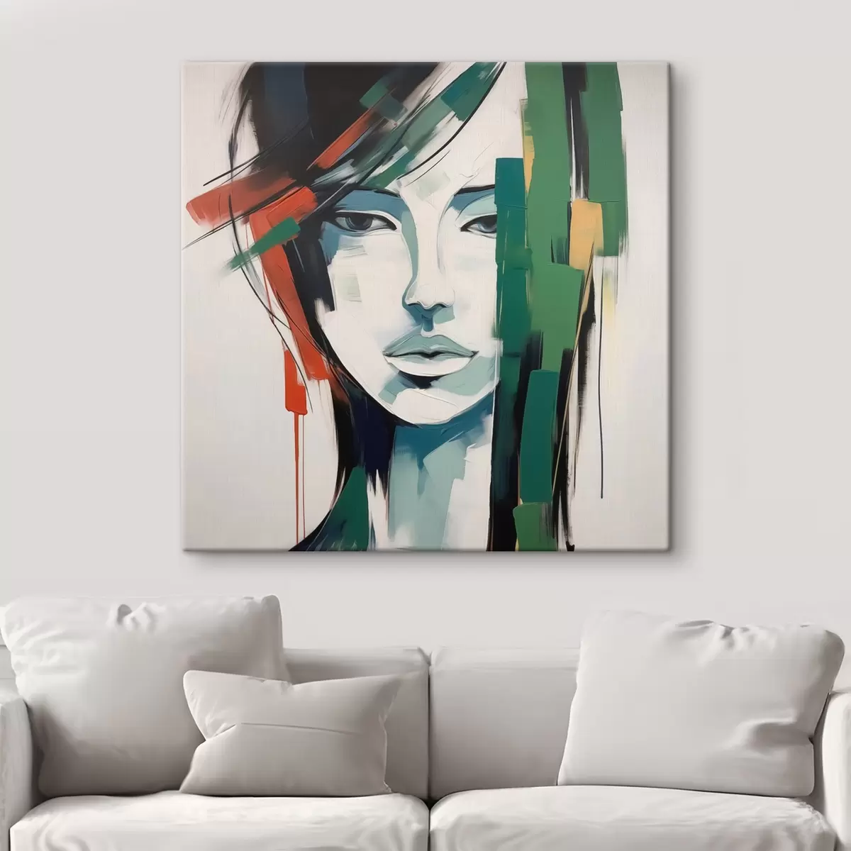 Obraz Jasná portrétní imitace malby Č. s44698