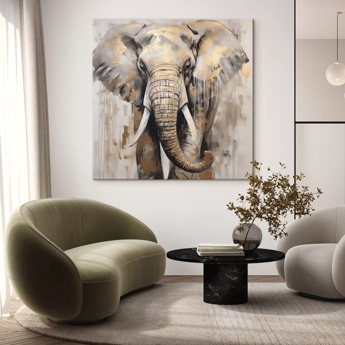 Obraz Malba imitující slona Č. s44700